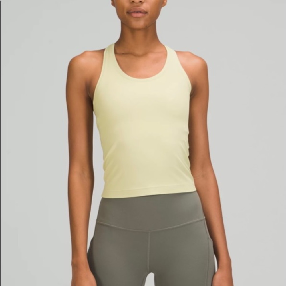 Lululemon Nulu Short Tank Top- Dew Green